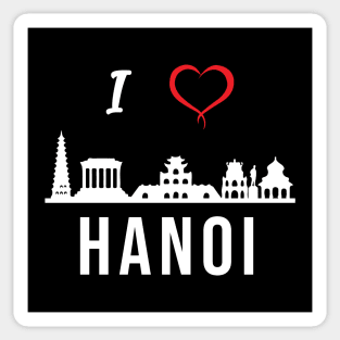 I love Hanoi Skyline Vietnam Vietnamese Design Sticker